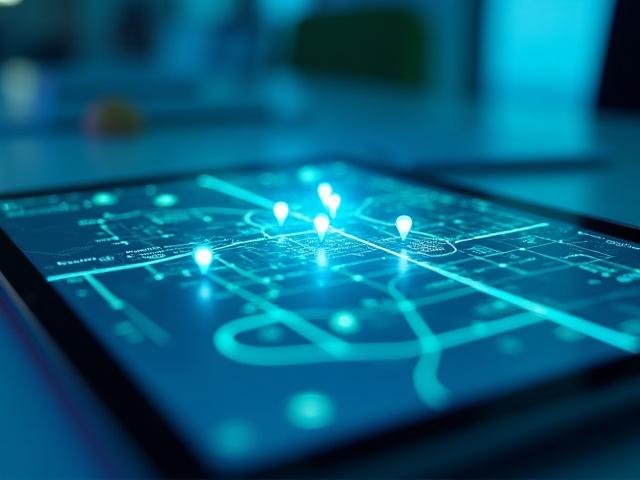 Logistics planning dashboard showing delivery routes in Florida
