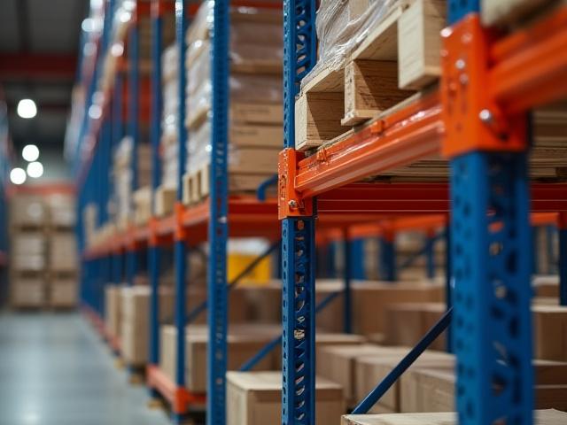 Heavy-duty pallet racking system for secure freight storage